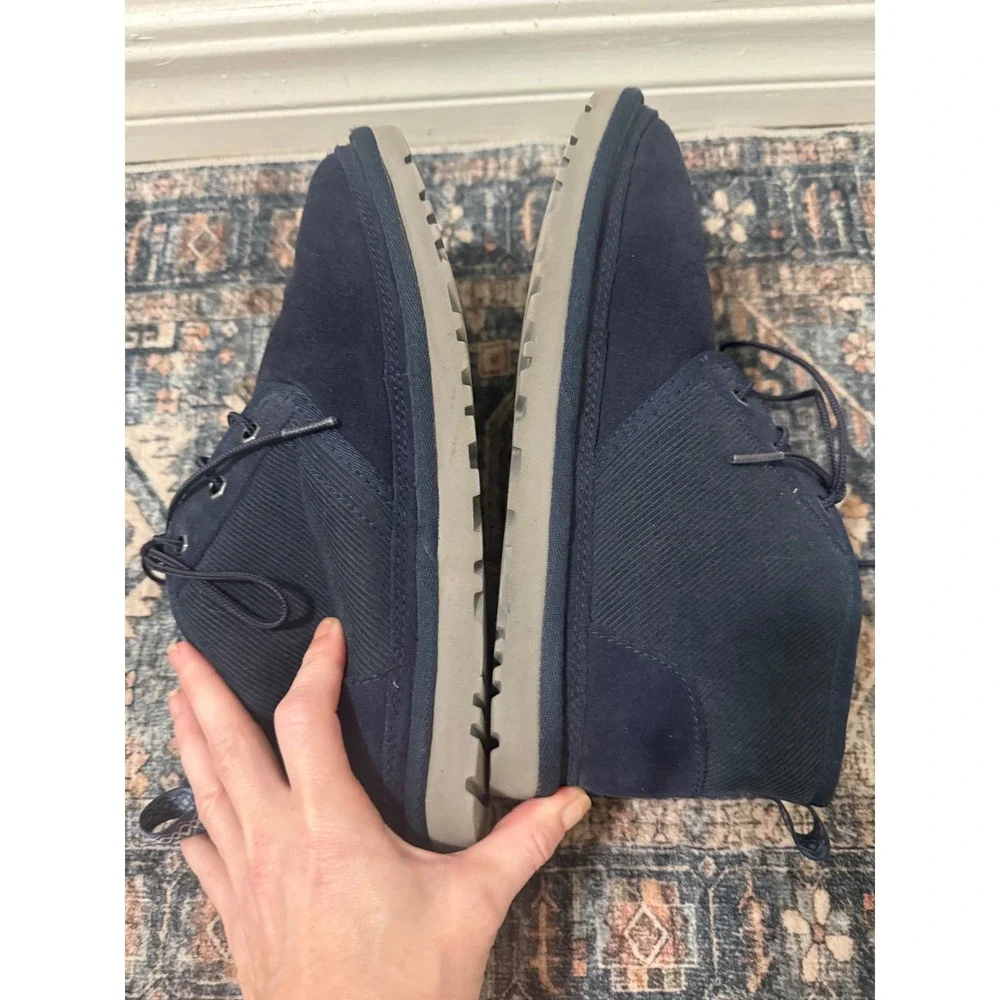 UGG Neumel Corduroy‎ Navy Blue Suede Ankle Boots Mens 8 1114196